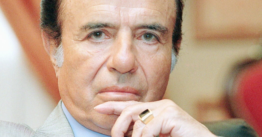 Carlos Saúl Menem, quien lideró a Argentina a través de la agitación económica, muere a los 90 años